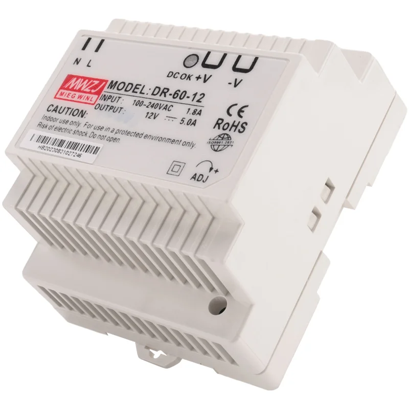 Transformer Amp Industrial Din Rail Power Supply 220V Ac To Dc Power Supply-AT64