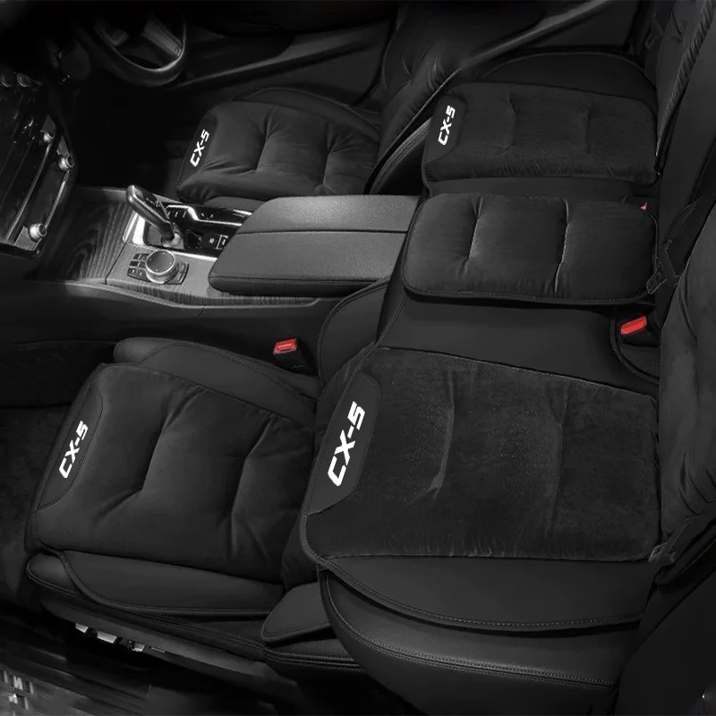 

Для Mazda 3 CX5 CX3 CX8 6 GH MX5 фланелевой чехол на автомобильное сиденье, зимний теплый плюшевый автомобильный чехол на переднее/заднее сиденье, авто аксессуары для интерьера