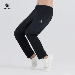 KELME football practice pants men's summer high elastic ankle-tied casual running straight drawstring sports trousers