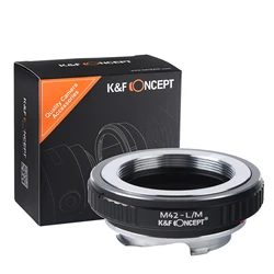 K&F Concept M42 to LM Lens Adapter For M42 Screw Thread Mount Lens to Leica M1 M3 M6 M9 M10 M240 M-P