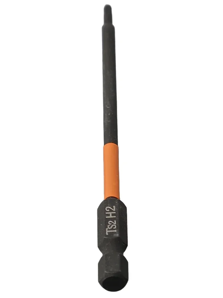 Magnetic Hexagon Screwdriver Bit, 100mm Length, Reduces Bit Swinging, Suitable for Electric Screwdrivers and Drills