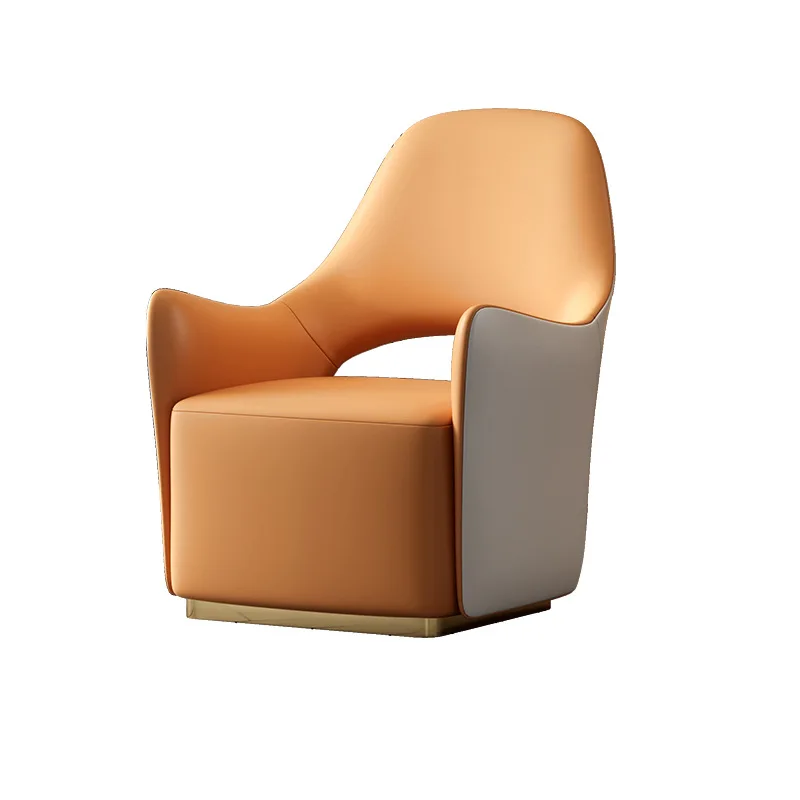 

Tiger Chair Single Sofa Chair Light Luxury Hotel Living Room Meeting Guest Rest Area Sales Office Negotiation Sofa