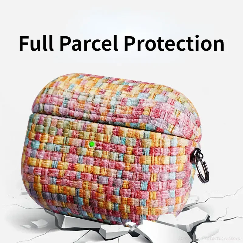 Чехол из натуральной кожи для AirPods Pro 2, аксессуары для наушников AirPods 1, 2, 3, аксессуары для наушников с узором из воловьей кожи с пряжкой