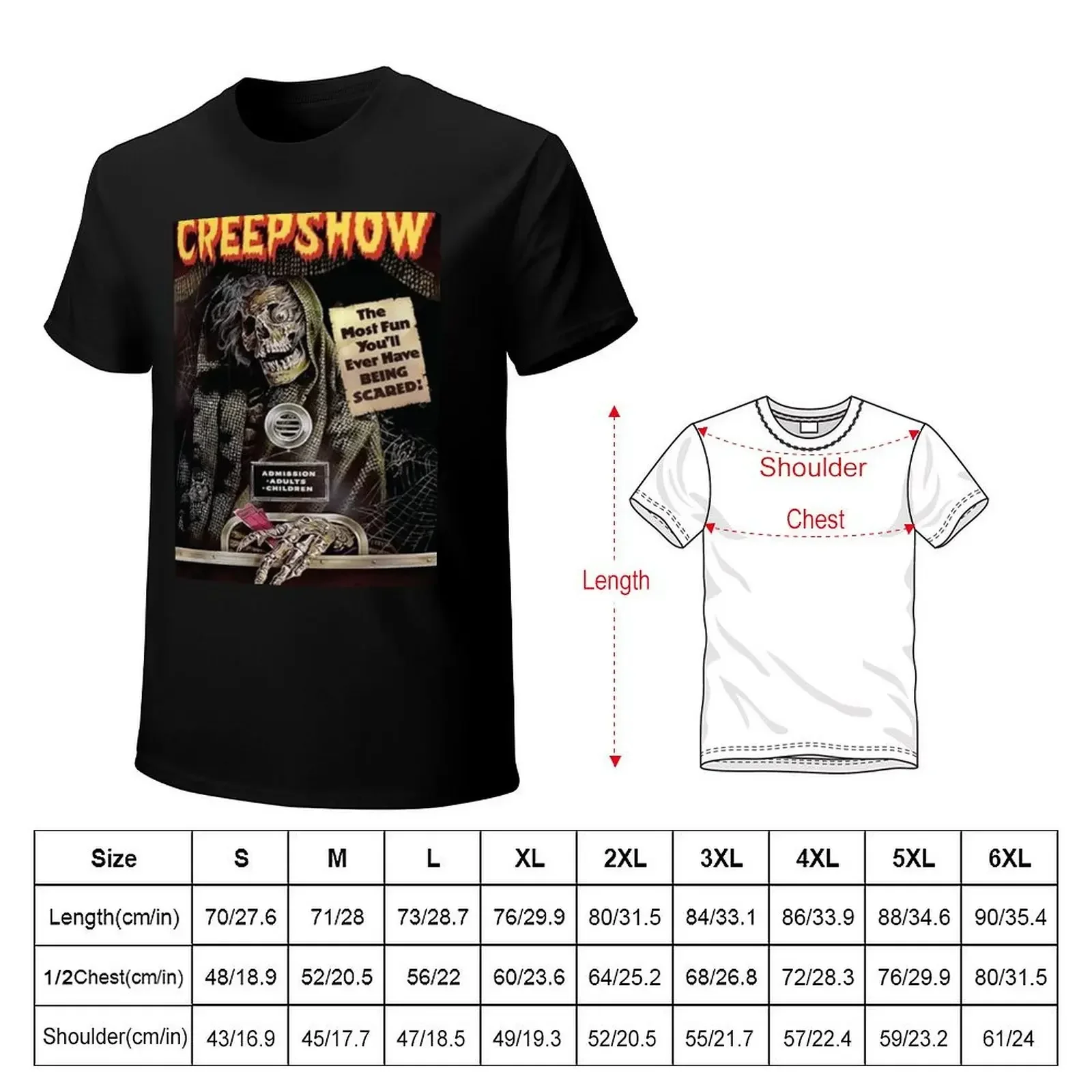 Creepshow Movie Poster v2 T-shirt animal prinfor boys tops vintage clothes t shirt for men