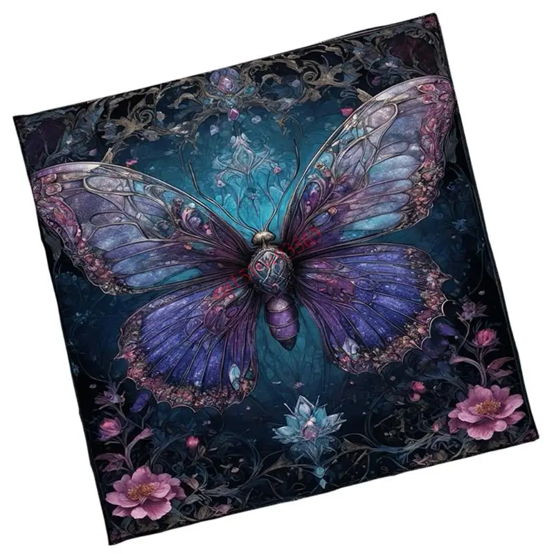 

448C Бабочка цветочная астрология столовая таблица таронские таблицы Алтари Алтари Тканевая дивинация настольные игры аксессуар