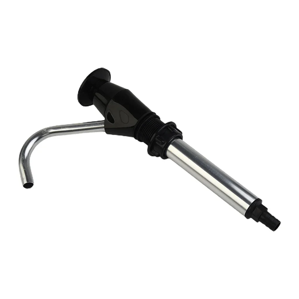 Caravan Sink Water Hand Pump Tap Ing Trailer Motorhome Faucet Alloy Black Self-Priming Double Action 32mm Mounting Hole