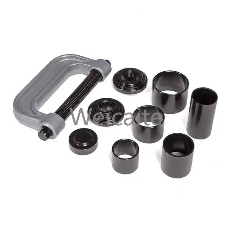 Separador de rótula hidráulica Universal, herramienta de reparación de automóviles, 4 pulgadas, 1 Juego de adaptadores, 10 Uds., herramienta de extracción de rótula automática