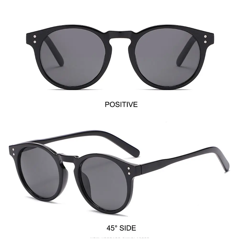 Vintage Small Frame Sunglasses for Women, Trendy Round Frame Sun Glasses Retro Shades Travel Beach UV400 Protection Eyewear