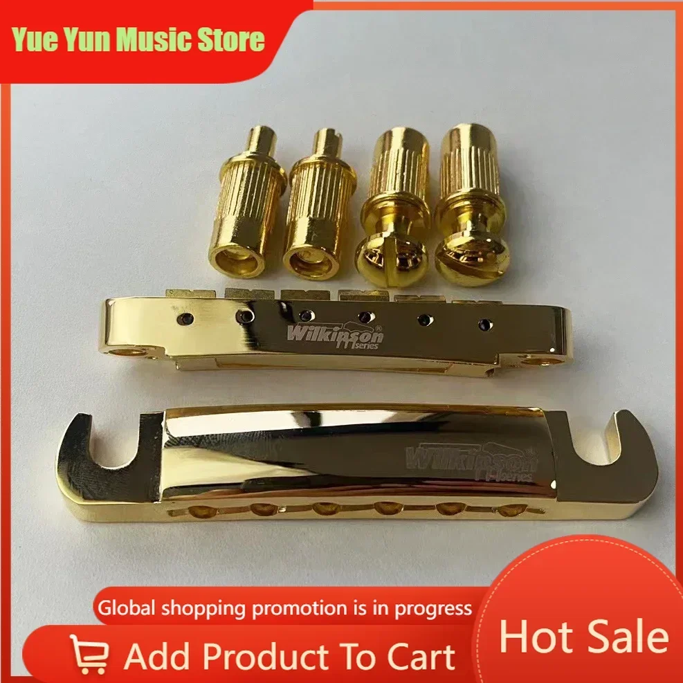 Yue Yun Music Store--Discount Hot Sale--Wilkinson SG LP Electric Guitarwith Fixed Bridge And Golden Pull String Plate Code