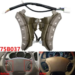 High Quality Steering Wheel Control Buttons Switch Styling Buttons For Toyota Land Cruiser Prado 120 2004-2009 75B037