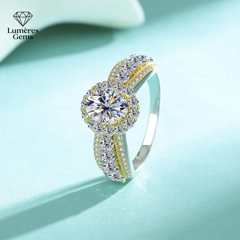 LumièRe Gems Platinum PT950 Morganite Ring - Suitable For Both Men And Women. Exquisite Design For Parties. Perfect For Daily We