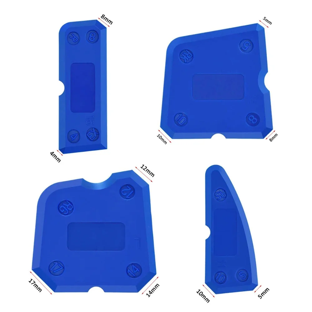 Silicone Scraper Sealant Smooth Remover Tool Set 9 In 1 Floor Caulk Finisher Grout Kit Glass Glue Angle Scraper Set Accessories Image 7