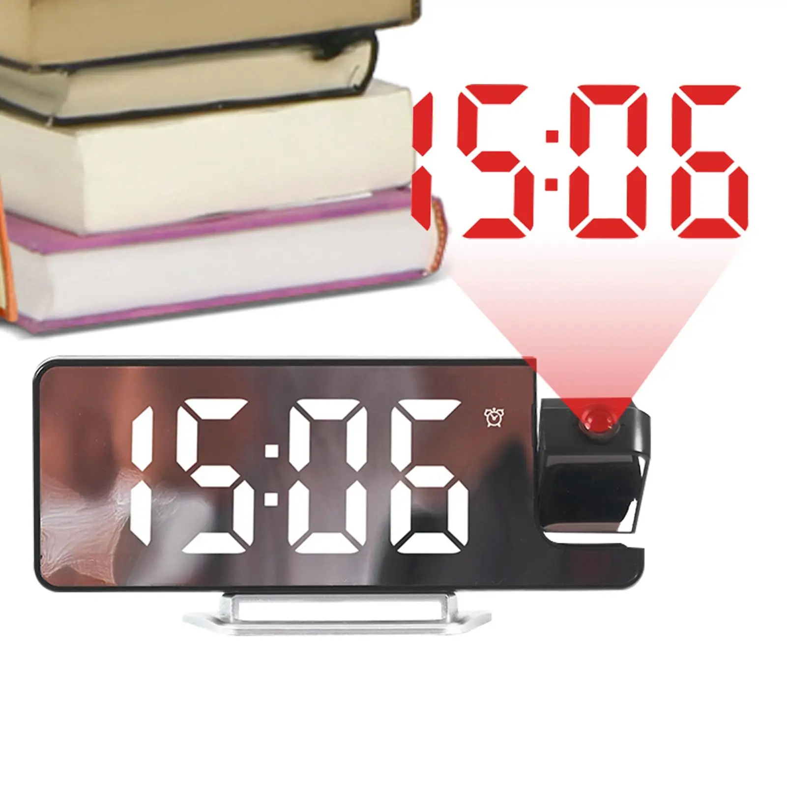 Digital Projection Clock Multifunctional Indoor Outdoor Digital Alarm LED Display Bedside Desktop Clock Projector for Home Dorm