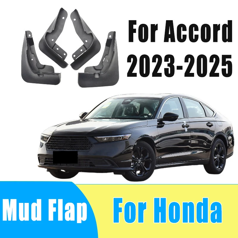 

4pcs Auto Tire Mudguard Waterproof Prevent Mud Splashing Car Mud Flap Fender Trim Accessories For Honda Accord 2023-2025 2024