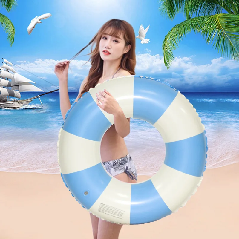 Customize Eco-friendly hot PVC Inflatable Swimming Ring with handle Floating Adult Kids/baby  50-100cm