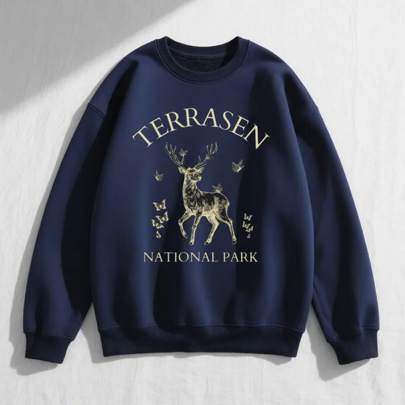 تيراسن جيرسي كم طويل سارة J Maas SJM Acotar Merch Velaris قميص Bookish التي شيرت كتاب عاشق الملابس هدية Terrasen هودي