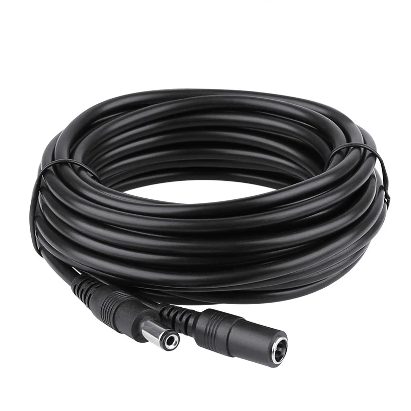 DC 12V Power Extension Cable 5.5*2.1mm Power Adapter with Extended Wires for Camera CCTV LED Strip Light Connection Accessory