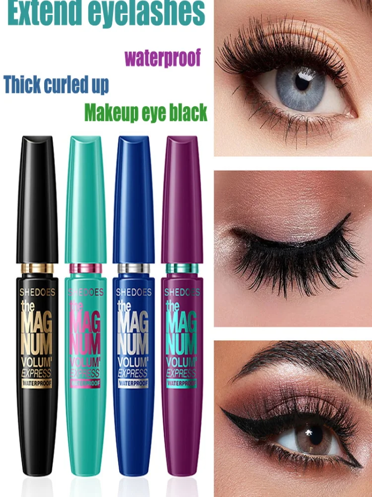 Super Curl Mascara Wodoodporny Wydłużający Rzęsy Makijaż Trwały Jedwabiste Rzęsy Nie Spalić Oczy Naturalny Czarny Tusz Do Makijażu