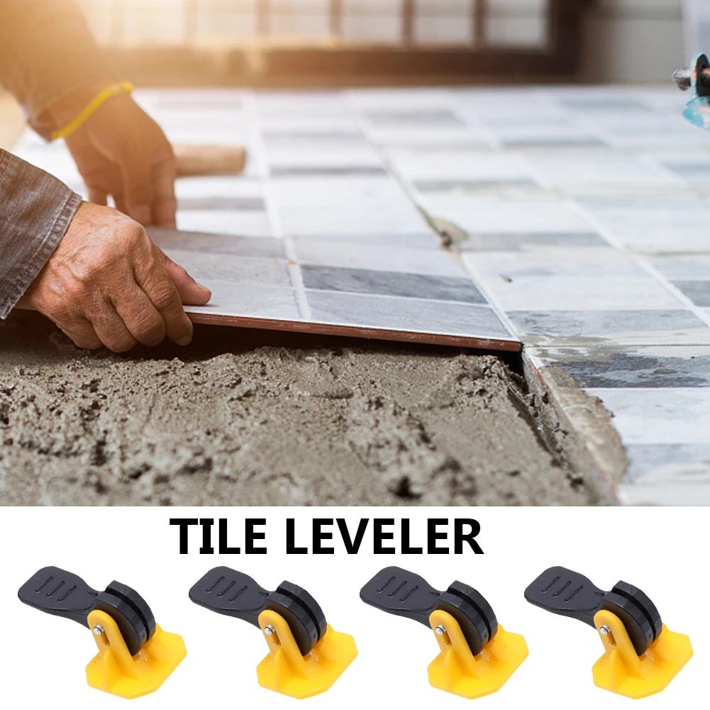 

50PC Tile Leveler Level Wedges Adjuster Plastic Tile Leveling Positioning System Locator Spacers for Flooring Wall Construction