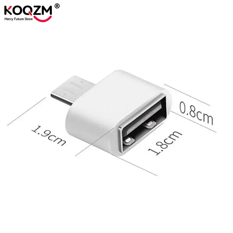 2pcs Portable Useful Micro USB Male To USB 2.0 Female Adapter OTG Converter For Android Tablet PC Cell Phone