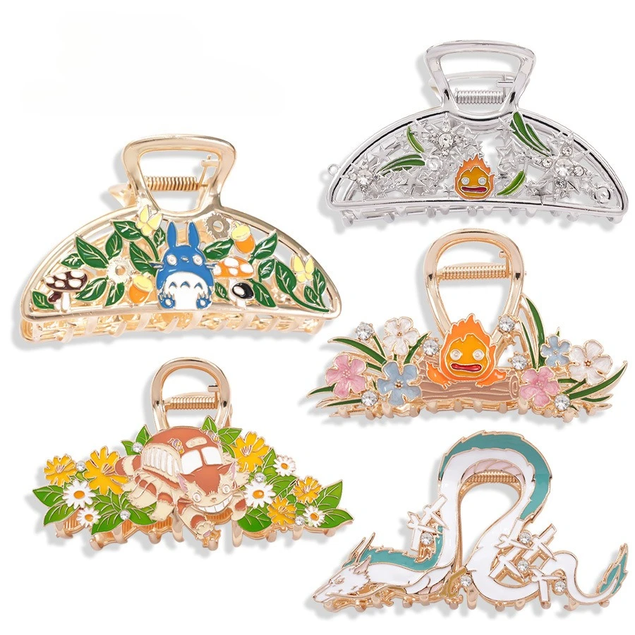 NC لطيف الإبداعية الكرتون مشبك شعر سبيكة معدنية التنين مخلب شعر اليابانية موضة مخلب كليب إكسسوارات الشعر للنساء الفتيات #3