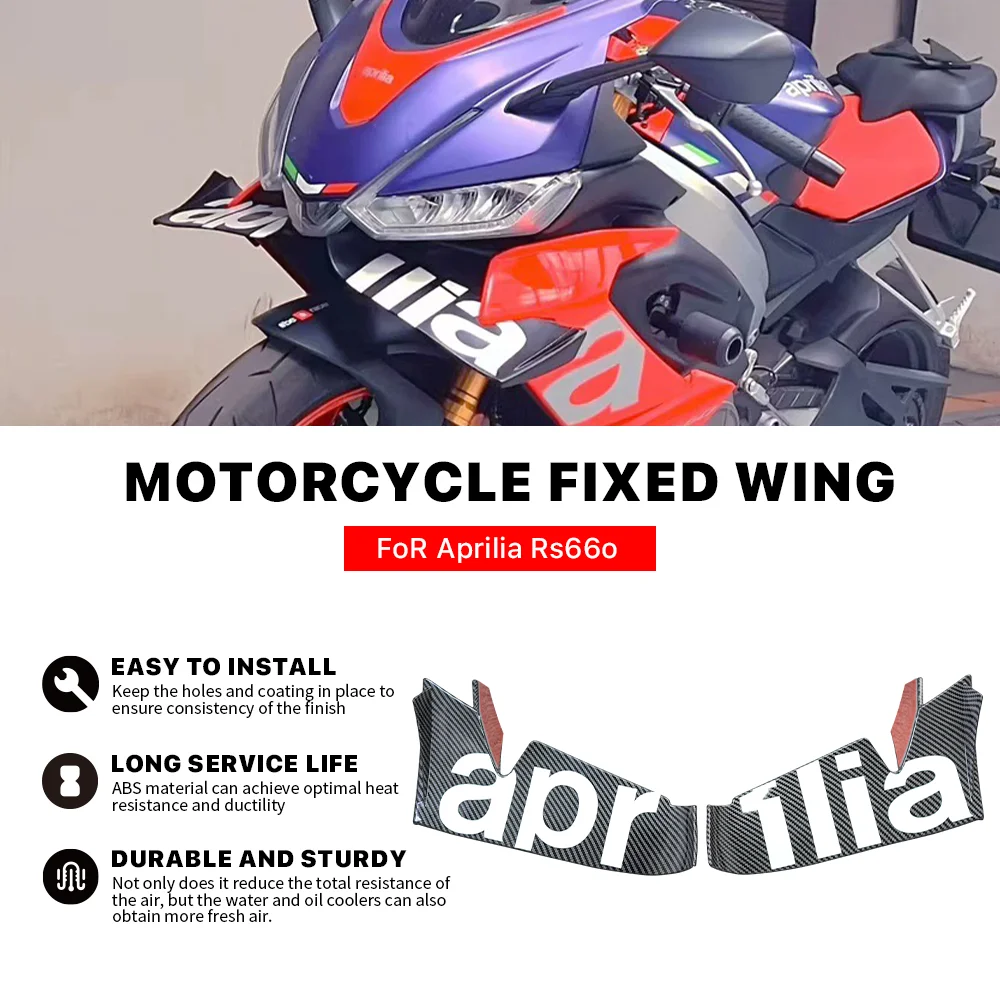 

Motorcycle fixed Fixed wing fender, spoiler Winglet aerodynamic , For Aprilia RS660 RS 660 RSV4 accessory, New 18 Color