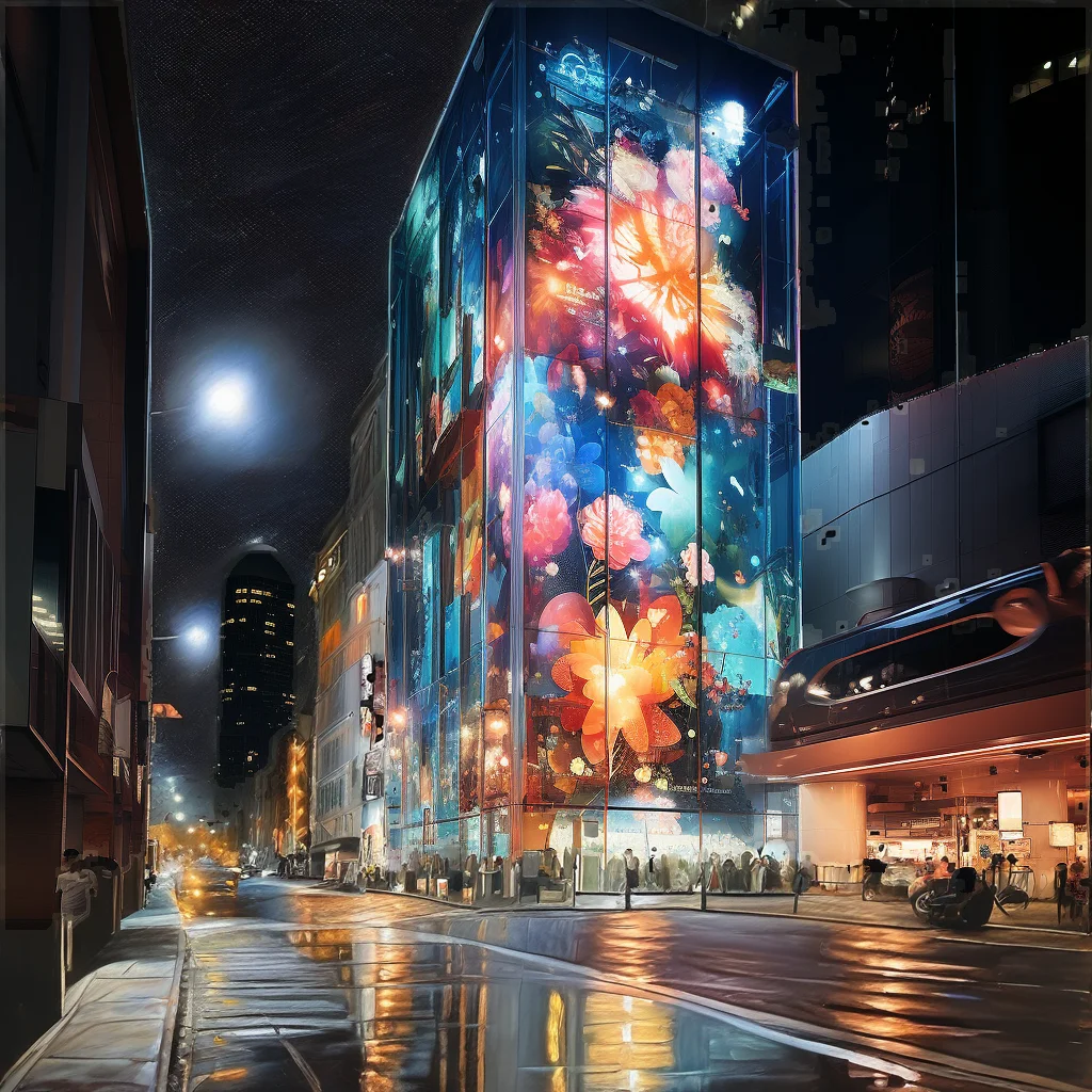 Customizable Transparent Film LED Display  Video Customized Full Color Wall Screen for Indoor/Outdoor Use HD