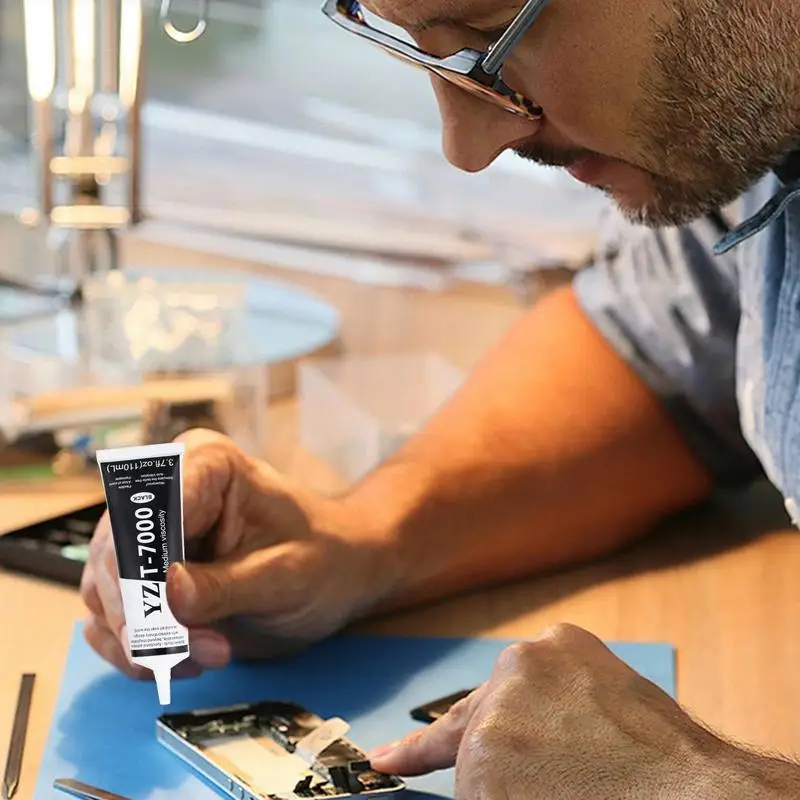 กาวสีดำ T-7000กาวอเนกประสงค์สำหรับซ่อมหน้าจอโทรศัพท์กาวสีดำ T-7000สำหรับหน้าจอ LCD หน้าจอโทรศัพท์มือถือ