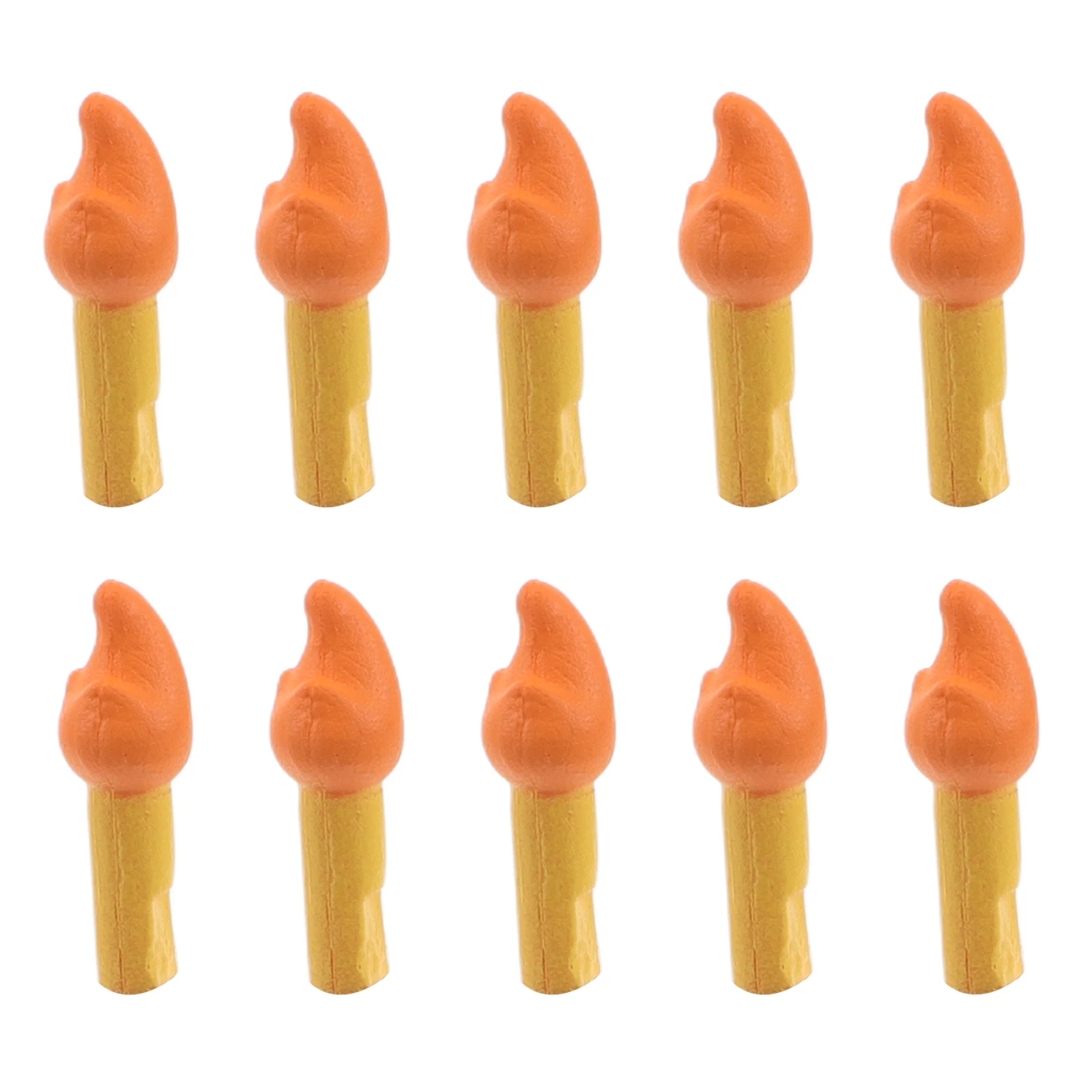 10 個マイクロ風景トーチ偽火キャンプファイヤーごっこおもちゃ人工砂テーブルドールハウス炎飾り