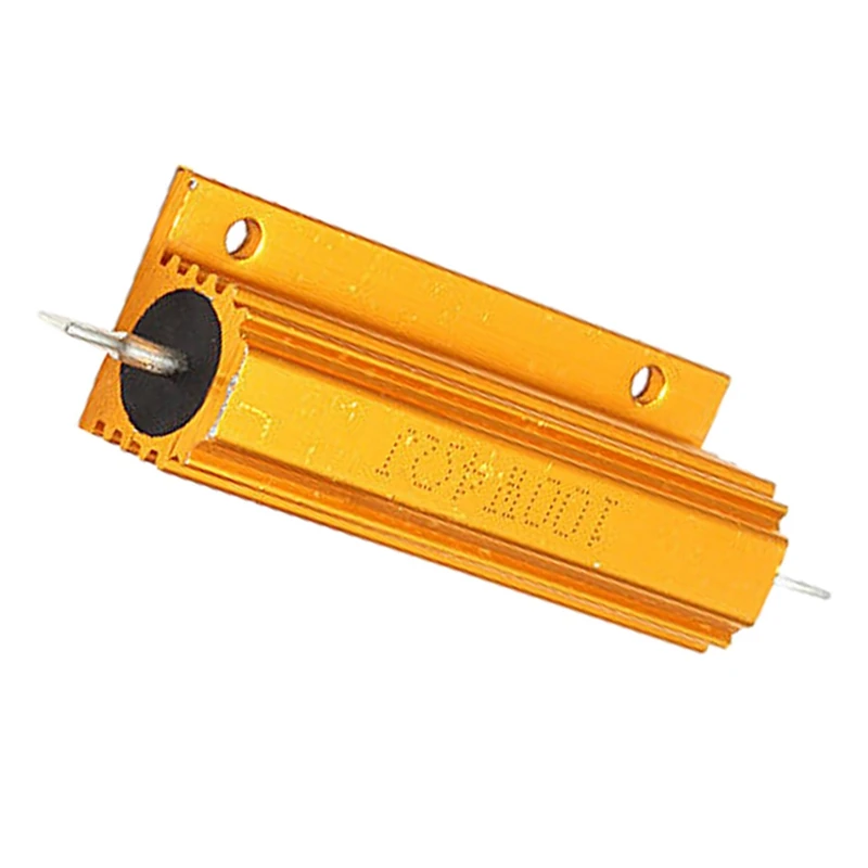 5X rezystancja rezystora mocy platerowanego aluminium 100W, 4 Ohm 4R