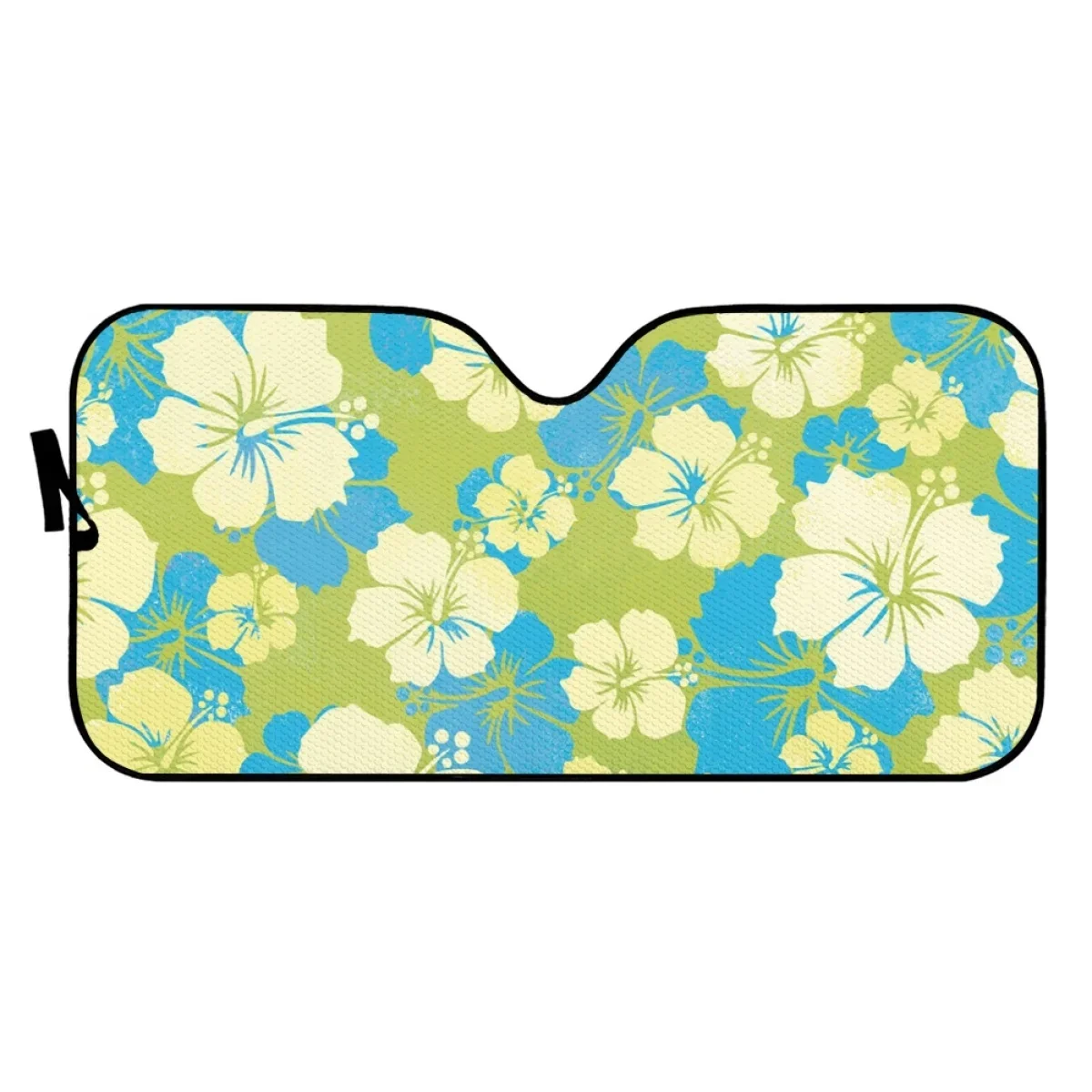 Hawaiian Hibiscus Flower Design Car Sunshade Reflector Anti UV Protector Sunshades Fashion Front Windshield Sunshade Easy Clean