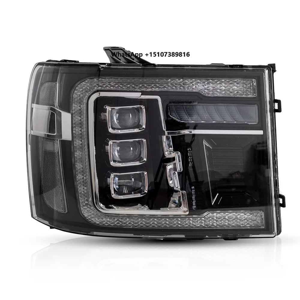 

New Full LED Lens Style Headlamp Modified Assembly Headlight Auto Lighting System for GMC Sierra 2007-2013