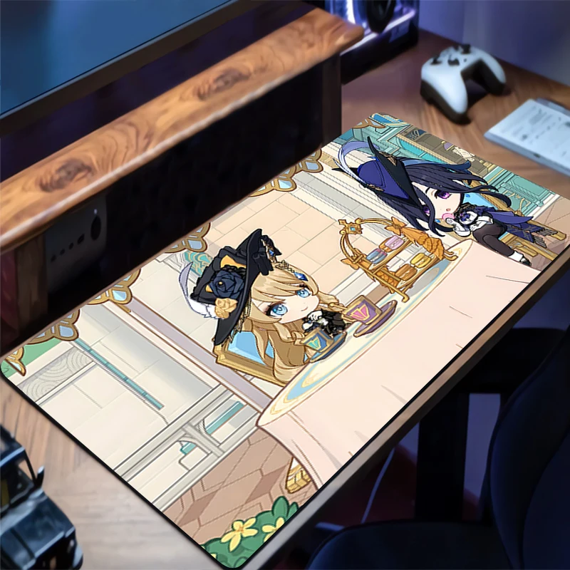 

Gaming G-genshin Impact Mouse Pad Multi Size Table Keyboard Pad Mousepad Computer Play Mat Particular Rubber Mausepad Desk Mat