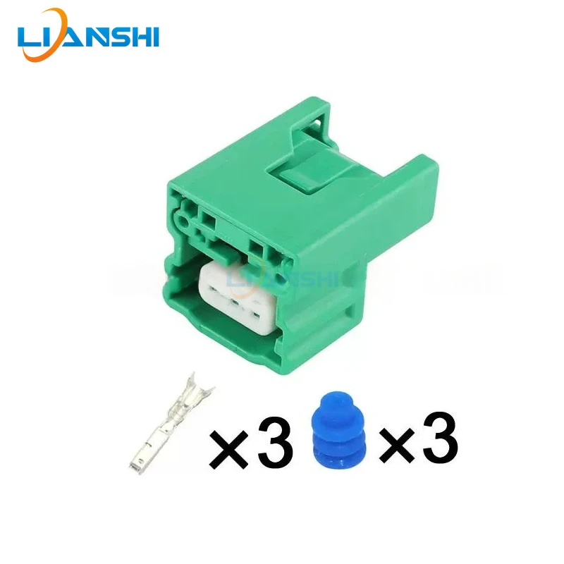 3 Pin Green Connector MG643226-6 Replacement For Car Camshaft Position Sensor Harness