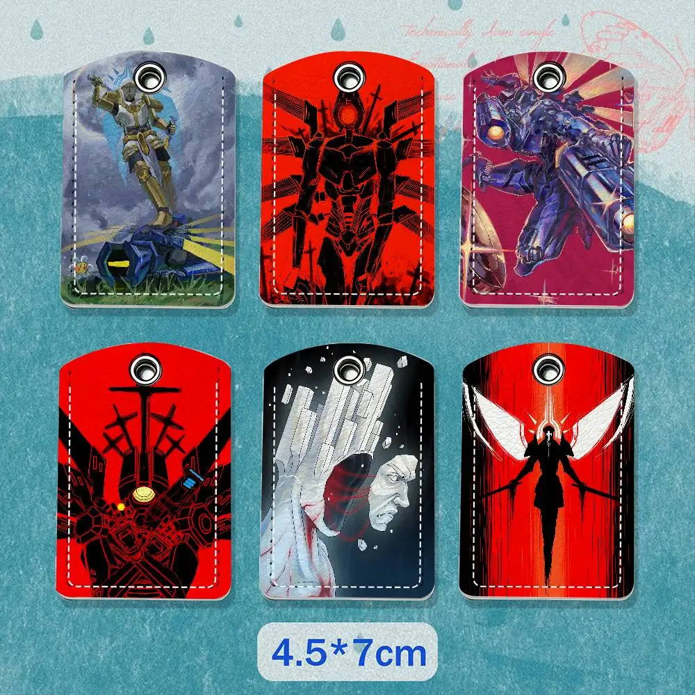 U-ULTRAKILL Game Keychain Holder Suitable For Subway Bank Card Bus Card Case Badge Holder Wallet Card Textured pattern