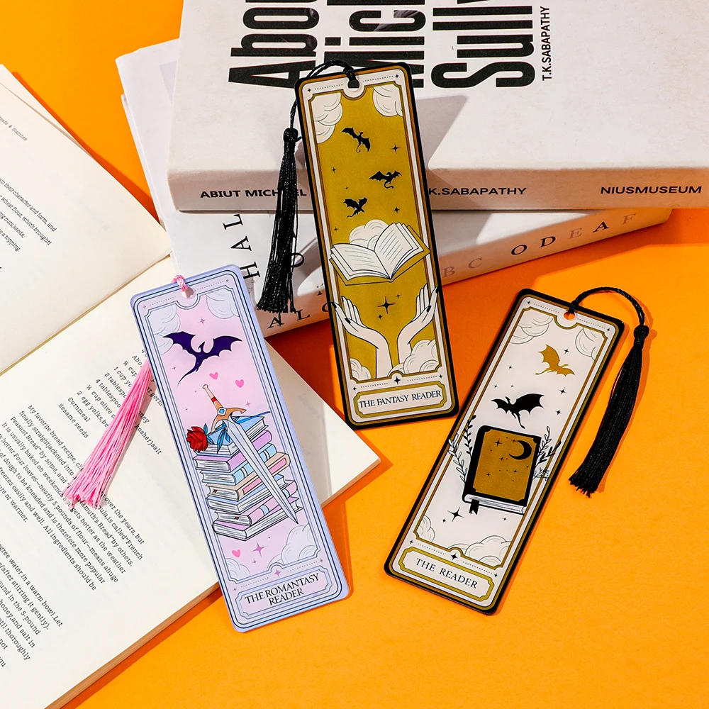 إشارة مرجعية من الأكريليك التنين، متحمس كتب Merch Bookish، إشارة مرجعية فريدة للرجال، ملحقات قراءة علامة الصفحة.