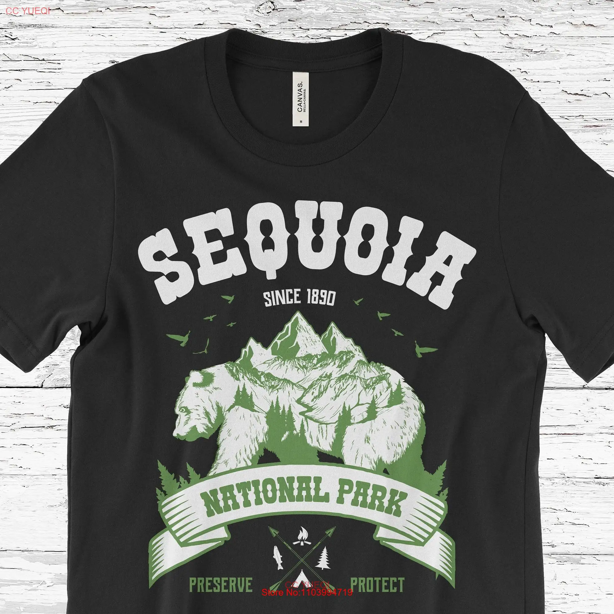 

Sequoia National Park Vintage T Shirt s Birthday Present long or short sleeves