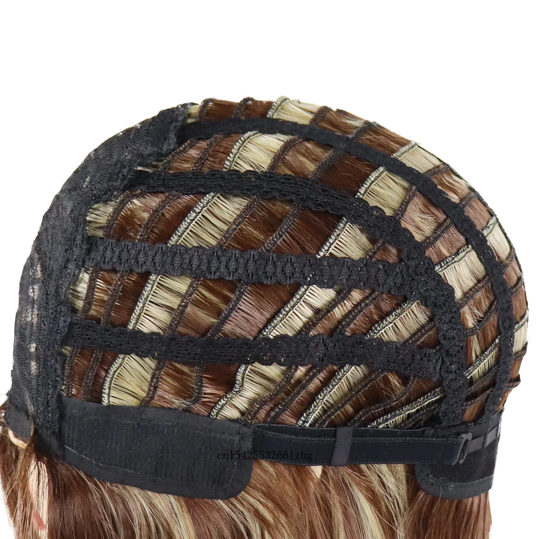 باروكات شعر صناعية طويلة مستقيمة من GNIMEGIL للنساء ذات مظهر جميل وحفلات الهالوين التنكرية اليومية تستخدم شعر مستعار بني طبيعي #6