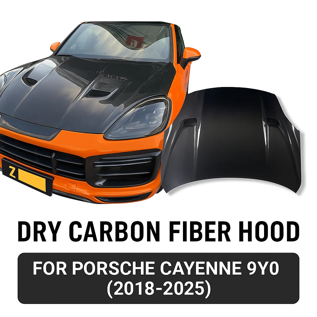 

MSY Style Carbon Fiber Engine Hood for Cayenne 9Y0 9YA 2018-2023 Coupe SUV Front Bonnet Body Kits Replacement
