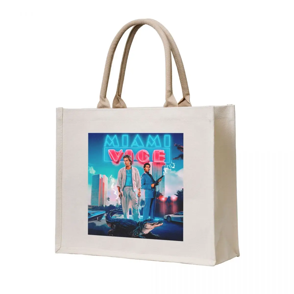 

Miami Vice Forever V1 Tote Bag tote bag men's Customizable tote bag canvas bags hand bags