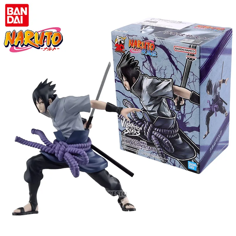 

Bandai Genuine NARUTO Anime Figure VIBRATION STARS Uchiha Sasuke Action Figure Toys for Boys Girls Kids Gift Collectible Model