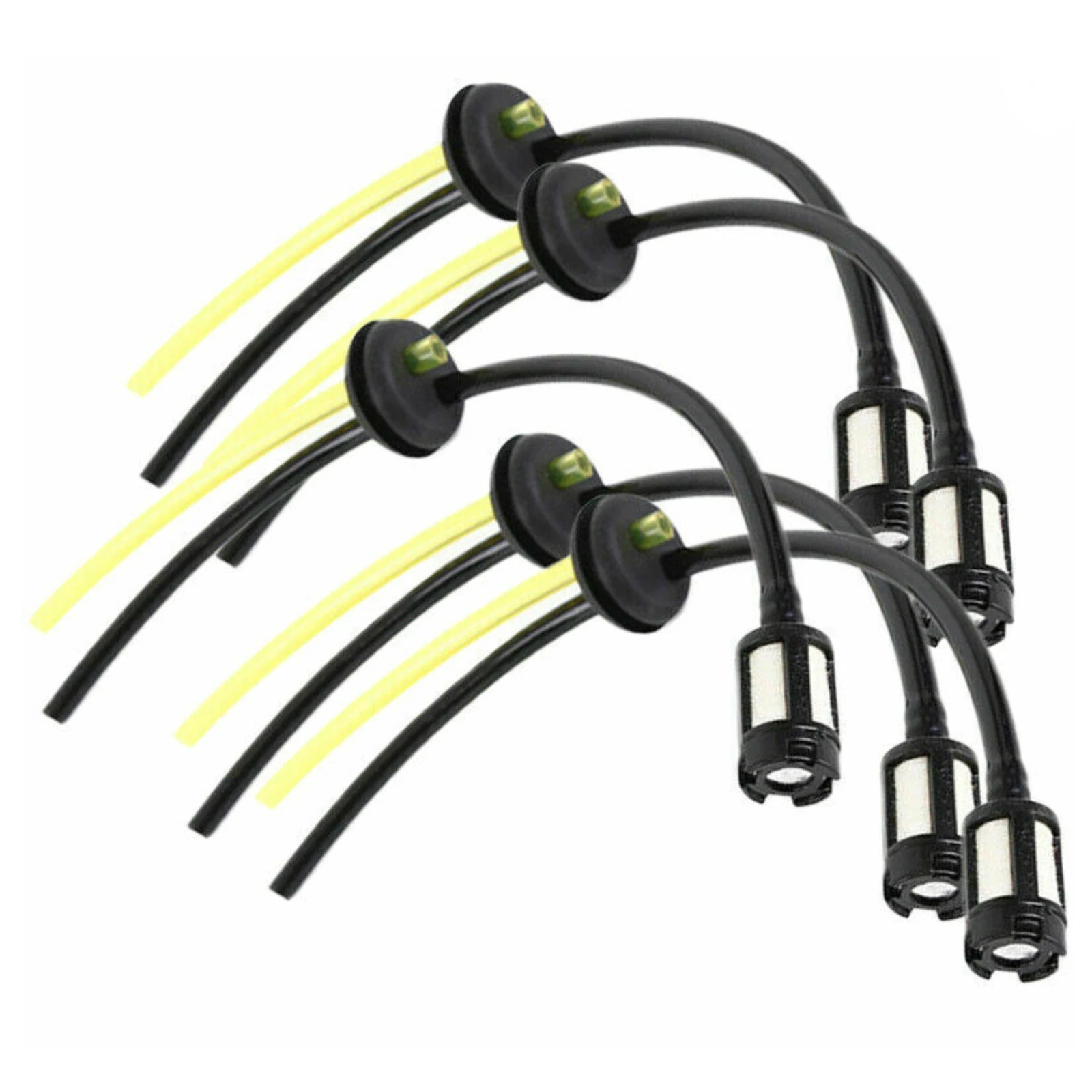 5 peças filtro de combustível mangueira vedação com lâmpadas priming para roçadora aparador de sebes jardim cortador de grama acessórios