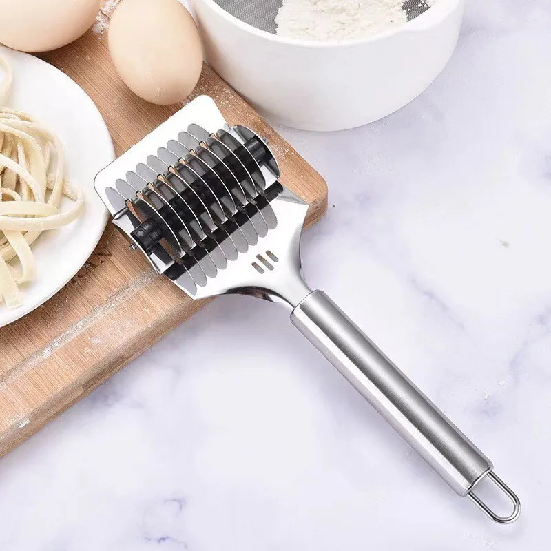 Spaghetti Cutting Machine Stainless Steel Noodle Cutting Equipment Leek Cutting Ginger Garlic Roll Crusher Kitchen Accessories
