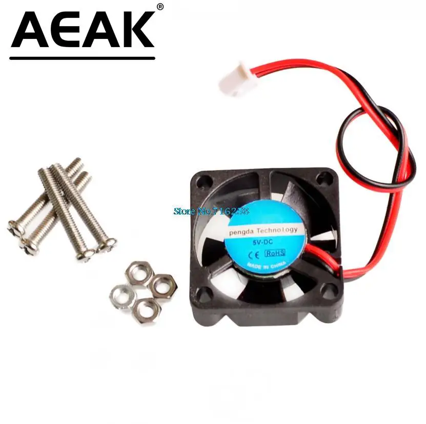 AEAK Raspberry PI Fan, Active Cooling Fan for Customized Acrylic Case / 5V plug-in and play/Support raspberry pi model B Plus