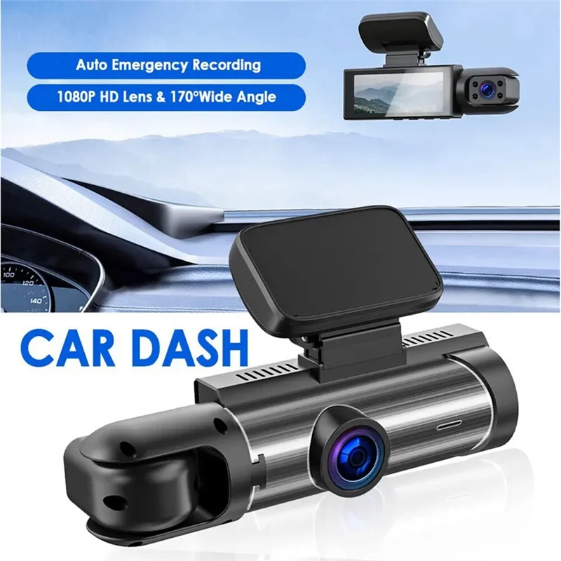 

Car Recorder 3MP Car Front+Car+Wifi HD Dual Lens Dual Recording IR Night Vision 3 Meter Car DV Camera Recorder