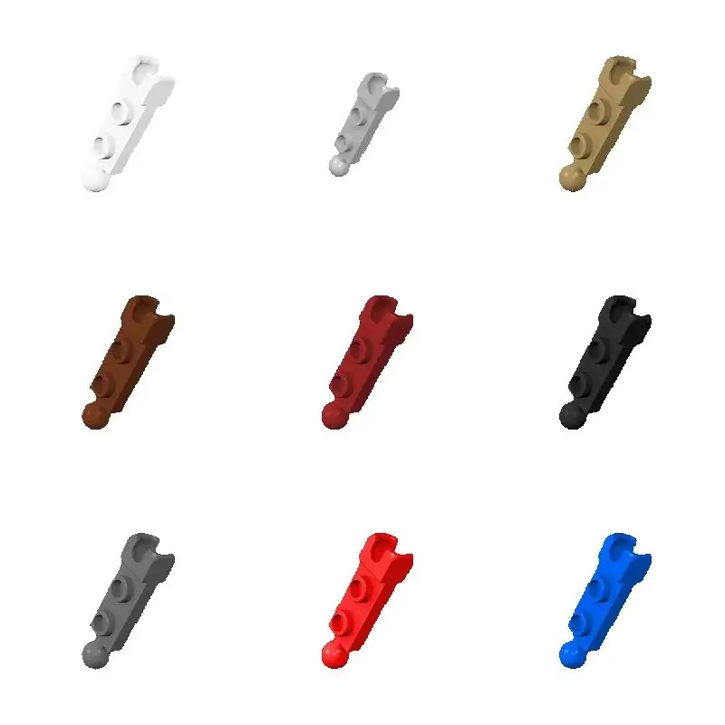 100pcs 14419 Plate Modified 1x2 Tow Ball Socket Bricks Collections Modular GBC Toys For Technical MOC Set Buildings Blocks