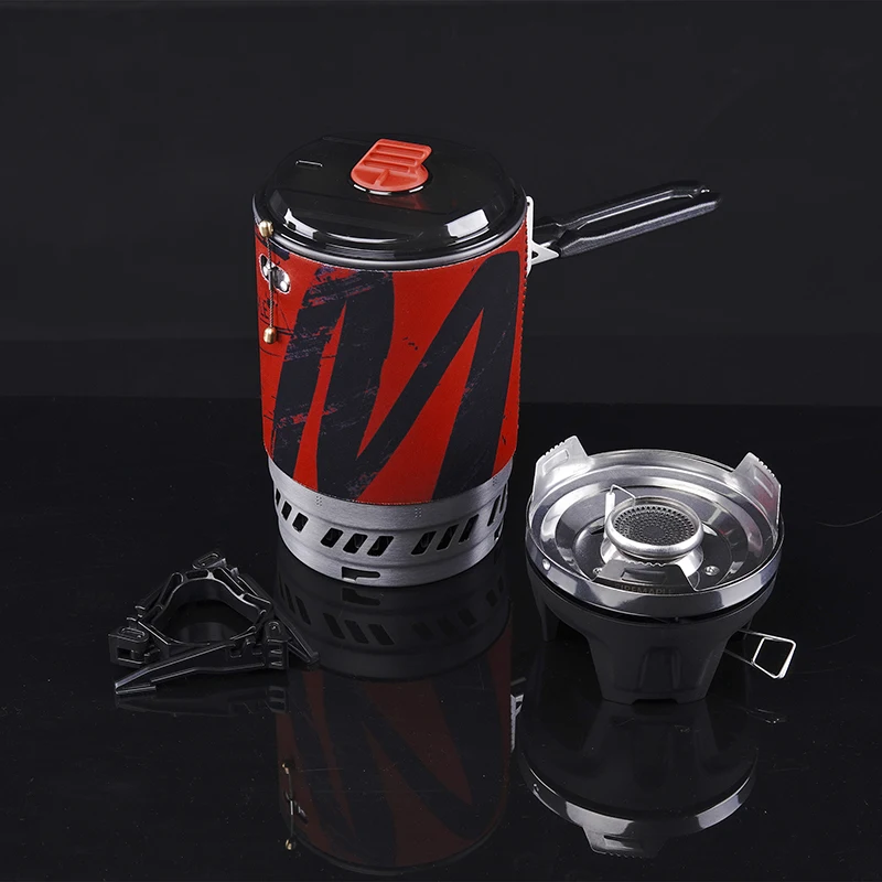 Réchaud à gaz de camping Fire Maple 1L Polaris X5 avec micro-régulateur et brûleurs électriques pour la cuisson en extérieur et les pique-niques