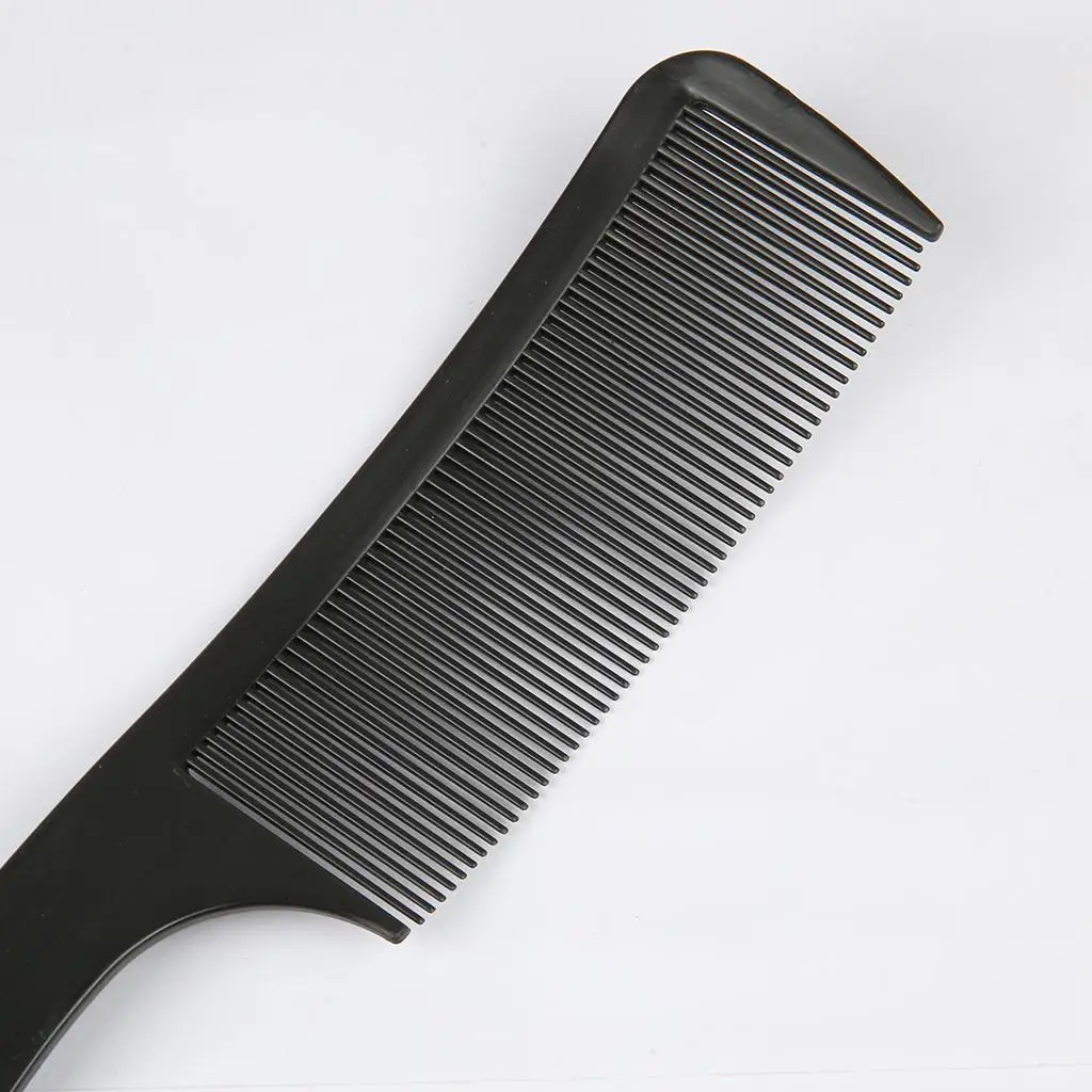 Long White Clipper Comb Fine Tooth Curved Hairdressing Brush Anti-static Barber Styling Comb for Men Salon Supplies view 4