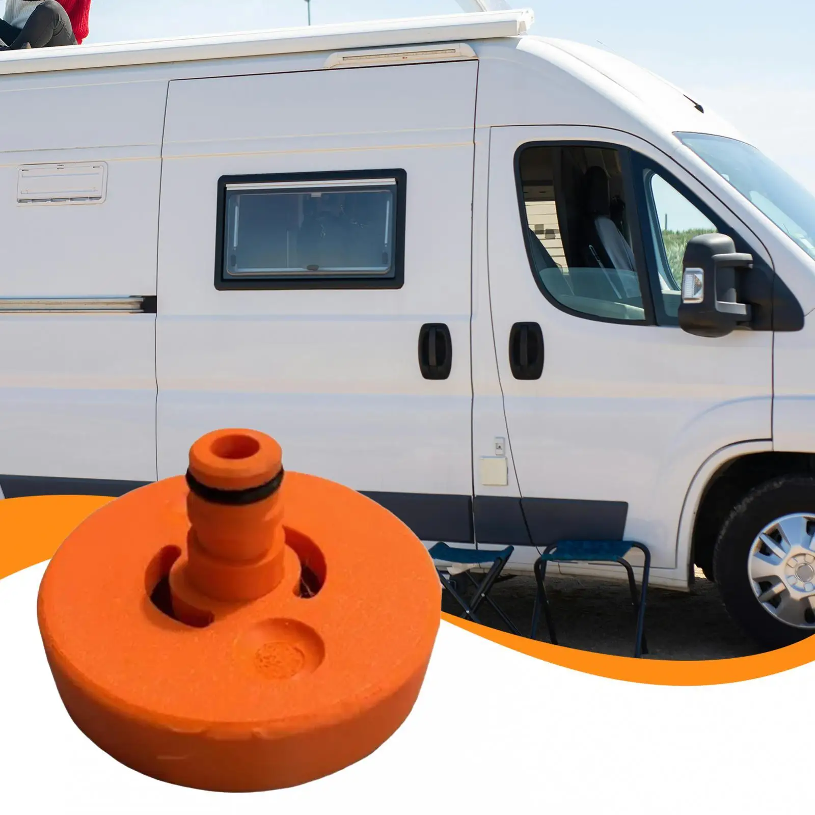 

Адаптер для наполнителя резервуара для воды на колесах, запасное соединение шланга, крышка впускного отверстия для городской воды на колесах, герметичная для прицепов, гаражей, кемпинга