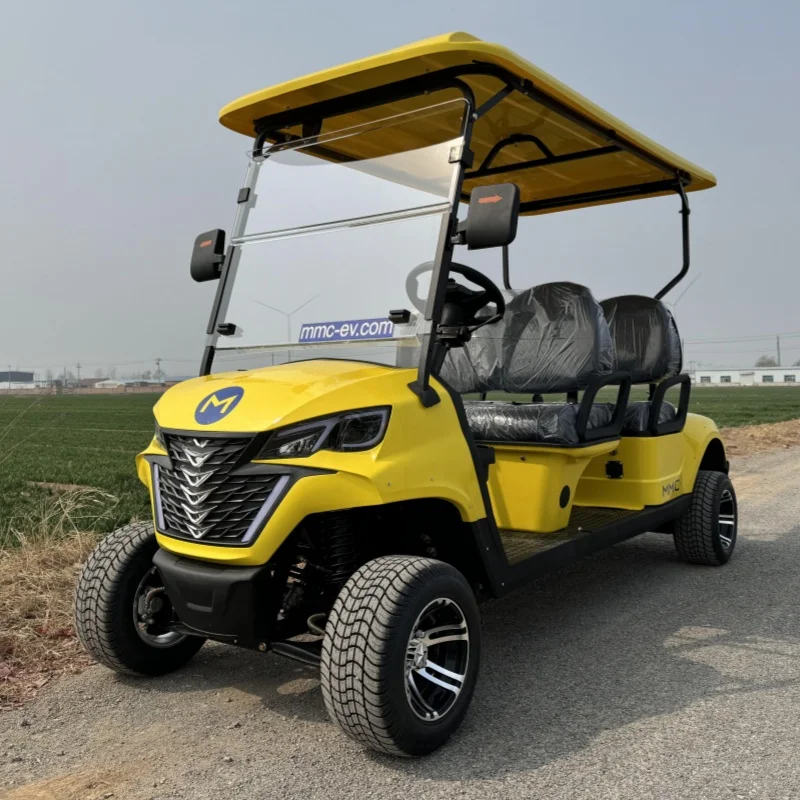 Manufacturer Customizable Electric Golf Cart With 10 Inch Screen Touch 60V Lithium Battery Street Legal Golf Cart Rapid Delivery